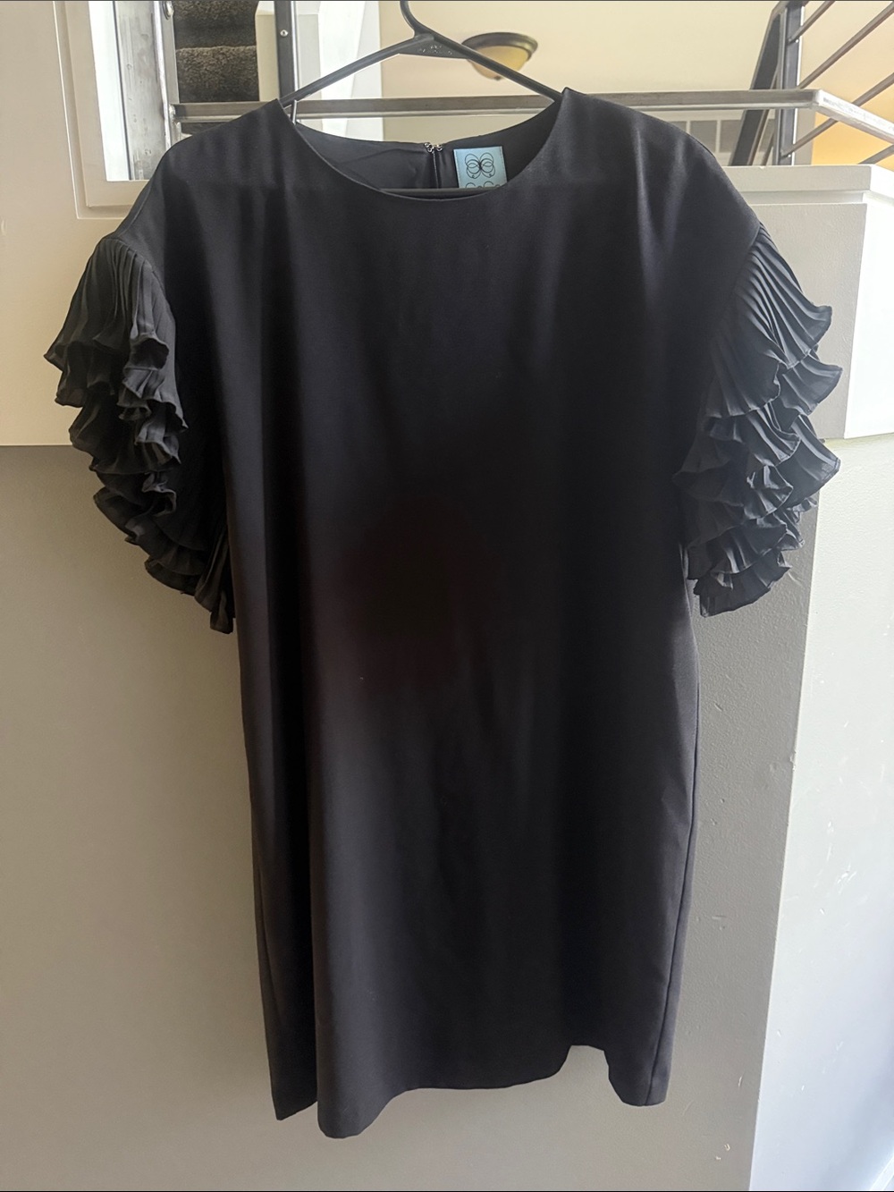 CeCe Black Dress with Branded Neckline Label